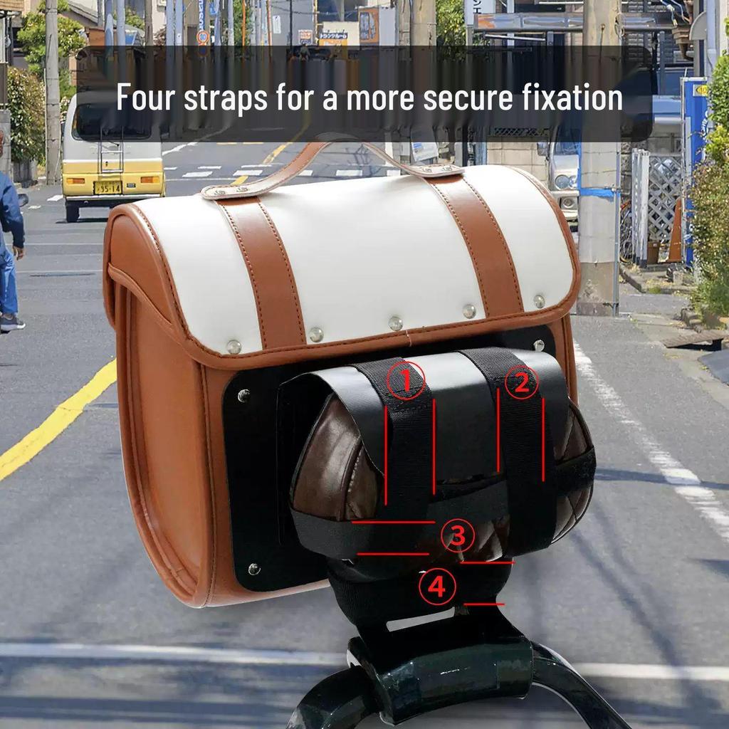 Retro Backrest Rear Hanging Bag for Electric Scooters and Bikes