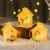 Christmas Ornaments Christmas Decorations, Small Houses Glowing Christmas House Small Gifts
