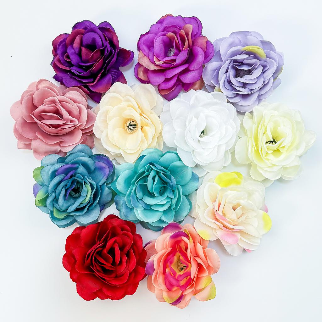 6/12pcs Flower Hair Clips Hairpin Wedding Headdress Hair Accessories For Bridal Bridesmaid Party Flower Hairclip Ornament