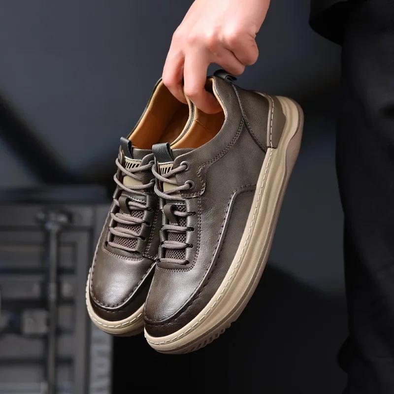 Мода 2024 года клоунские туфли мужские кроссовки кроссовки весенние дышащие мягкие — фото 6