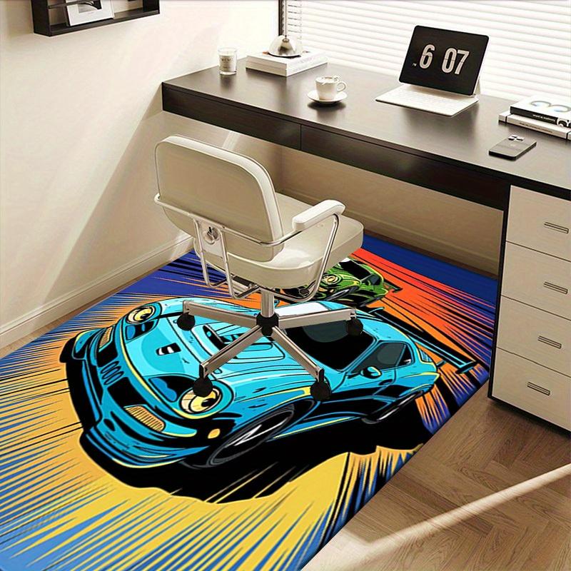 Speed, Race, Cars Office Carpet Soft Polyester Entrance Carpet Washable Non slip Machine Washable In