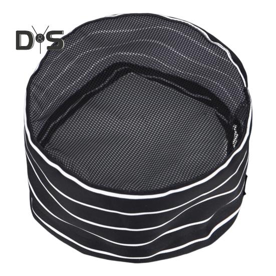 

Поварской колпак унисекс для кухни, колпак для ресторана отеля, колпак повара с хорошей воздухопроницаемостью, полый сетчатый верх, рабочая кепка официанта, колпак для повара, мастерская, заводская кепка H