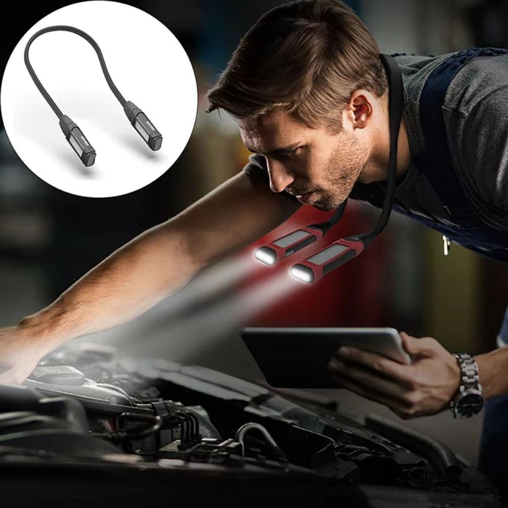 Rechargeable Battery Crochet Light Flexible Design Work Light Book Light  Car Maintenance