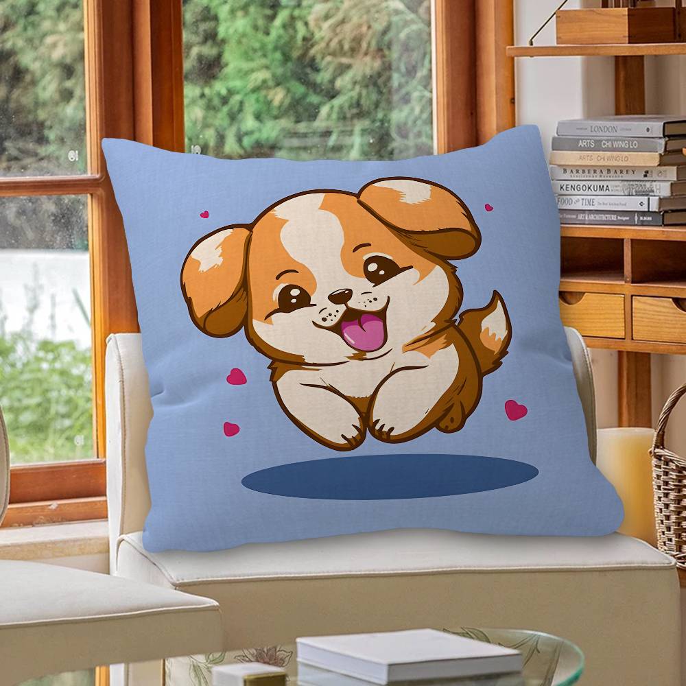 Cute Dog Pillow Anime Pillow Sofa Bed Head Pillow Cover Cushion Cover 45x45 Cm Fashion