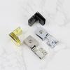 New Zinc Alloy Glass Door Hinge Self-closing Side Mounted Frameless Clamp No Drilling Hardware Cabinet Door Hinge Glass Door
