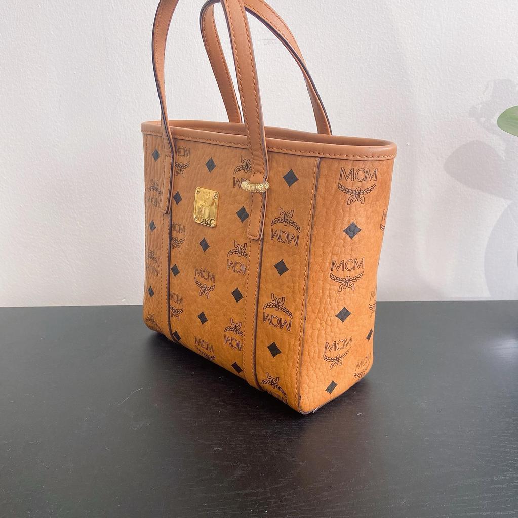 [Pre-Owned] Toni Classic Monogram Print Tote Crossbody Shopping Bag - Excellent #405B5Q