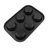 6/12Cup Square Cupcake Pan Muffin Tray Paper Cup Carbon Steel Baking Pan Non-stick Baking Pan Easy To Clean Cake Mold Muffin Pan