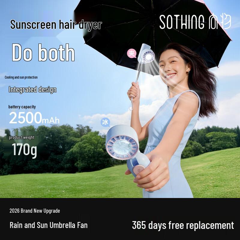 

SOTHING Portable Cooling Fan & Sunshade Set