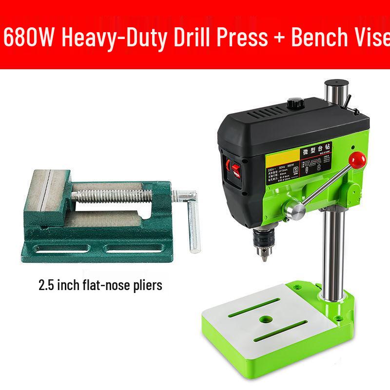 Compact 220V Precision Mini Bench Drill Press for Household & Industrial Use