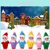 2.9in Christmas Elf Doll Ornament Lovely Kids Gift Toy Decor