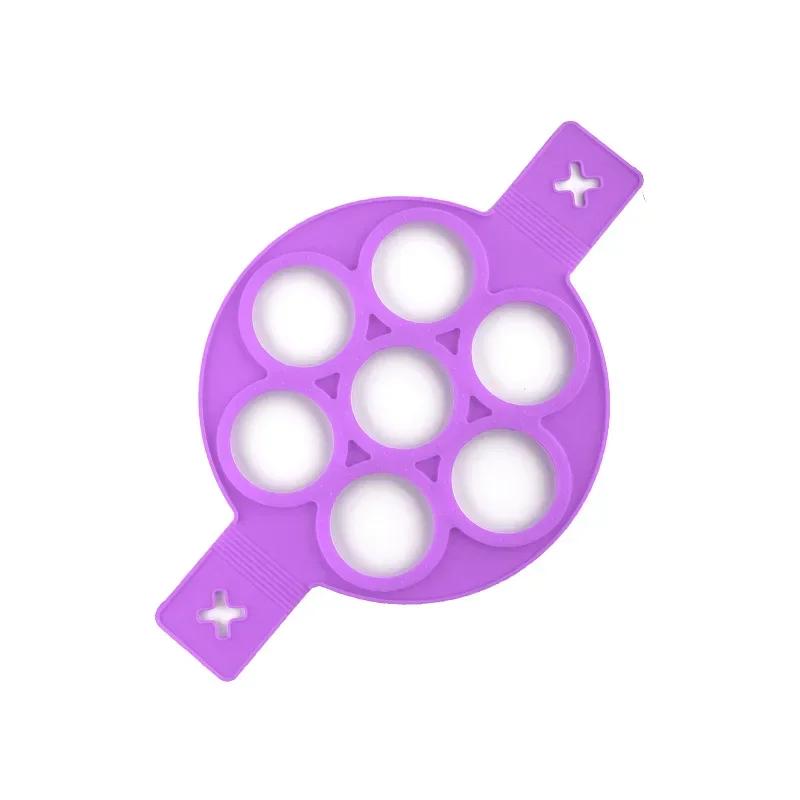 1Pcs Nonstick Pancake Molds Ring Silicone Fried Egg Mould Reusable Pancake Maker Egg Ring Kitchen Cooking Baking Tools