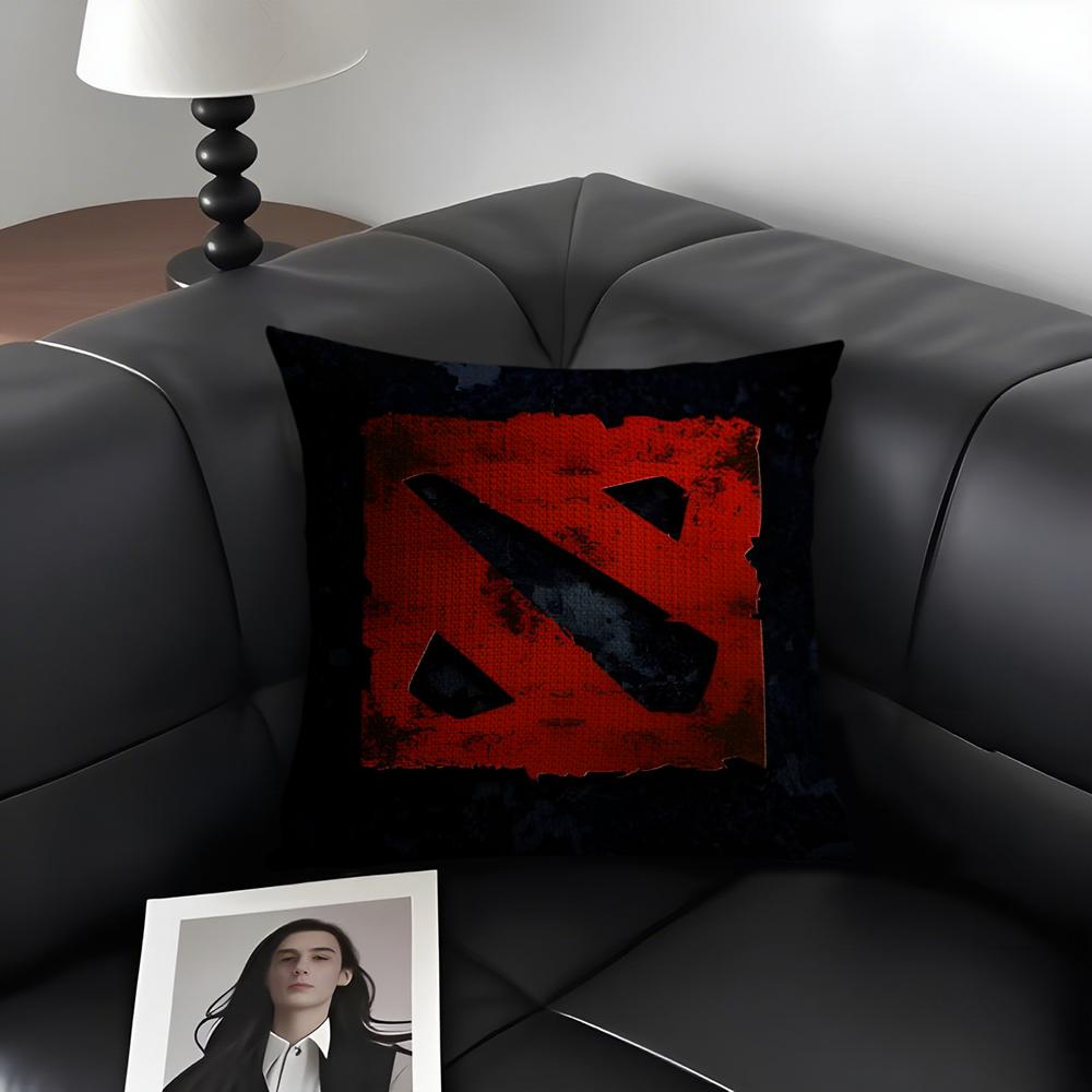 C-Cool Dotaa 2 Game Cushion Cover Natural Linen Organic Fabric Double-Sided Printing Sofa Home Decor Gift Pillow Case
