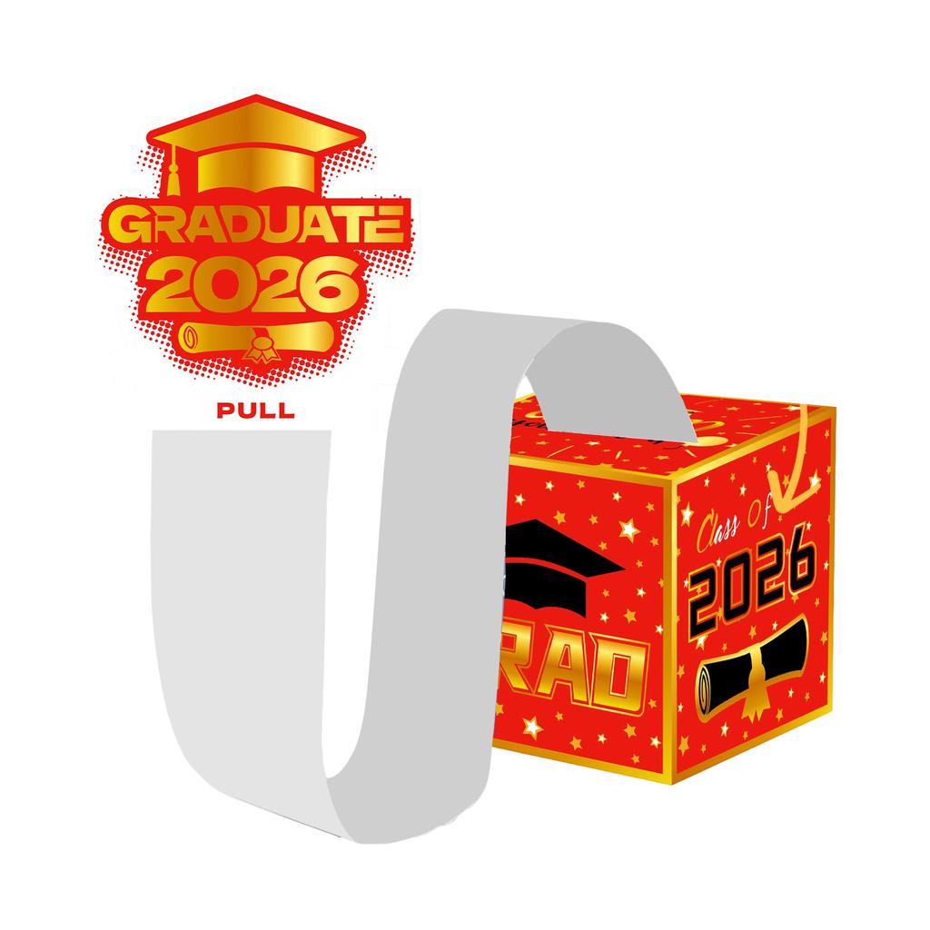 Graduation Theme, Money Gift Box, Party Game, Draw Money, Surprise Box Decoration, Paper Lottery Box