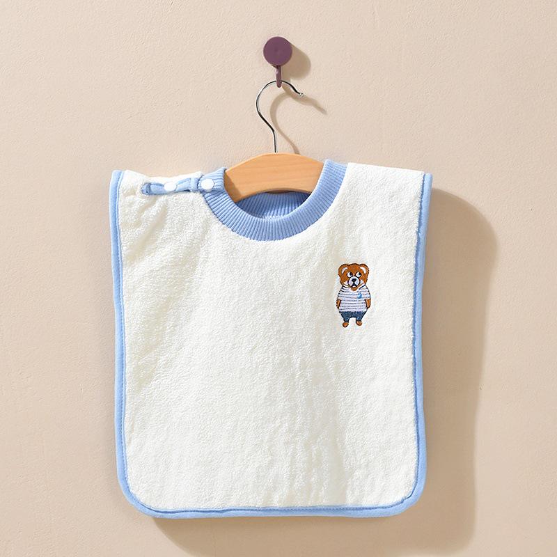 Baby Embroidered Waterproof Bib & Washcloth Set
