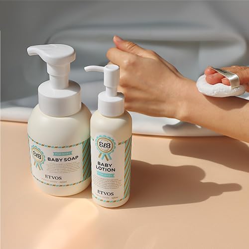 ETVOS Baby Lotion, 120ml, for babies and the whole family, for face and body, formulated with human-type ceramides, preservative-free, additive-free,