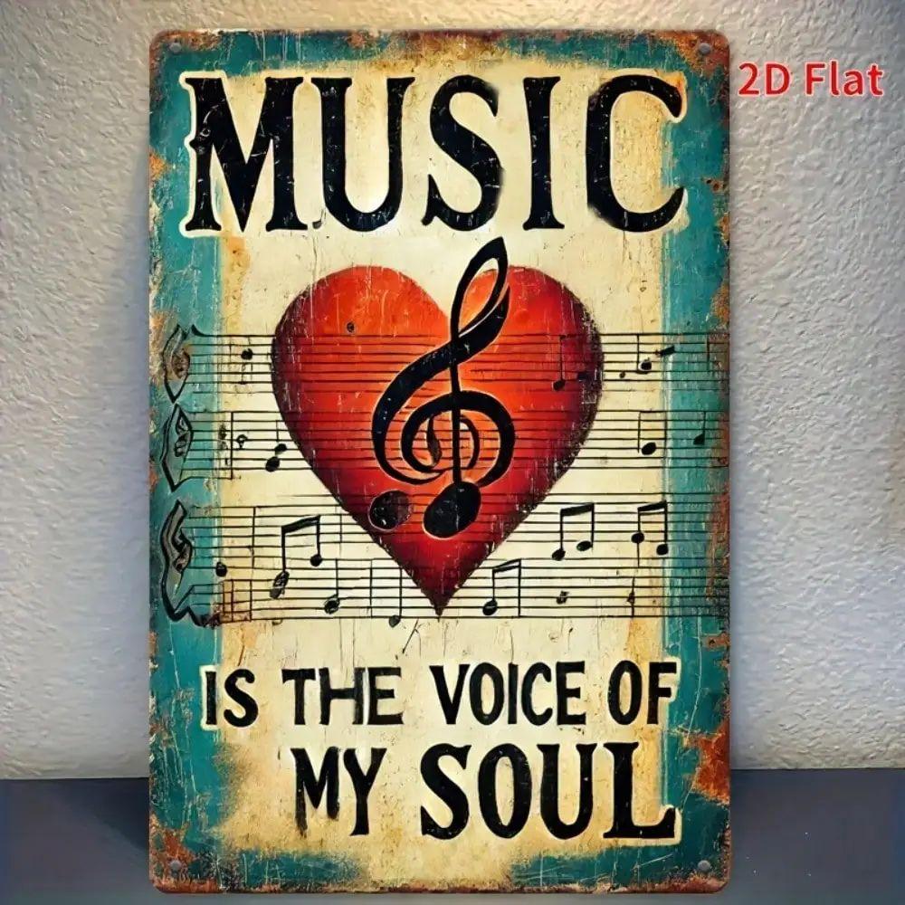 

Retro Metal Wall Art Living Room Home Decor 20x30 cm