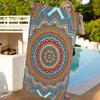 Classical Floral Pattern Bath Towel Microfiber Soft Water Absorbing Breathable For Girl Kids Decorative Cartoon Beach Towel