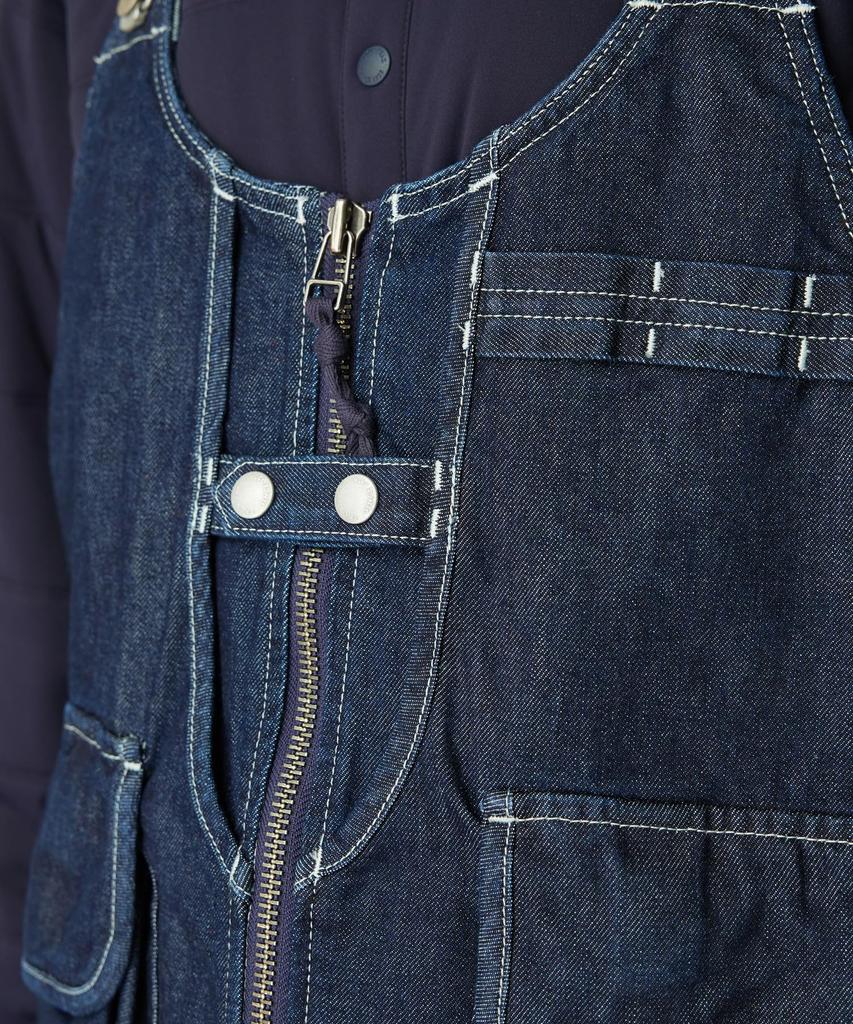 Snow Peak TAKIBI Denim Vest and Size L JK-25AU012, Men's Women's, Indigo,