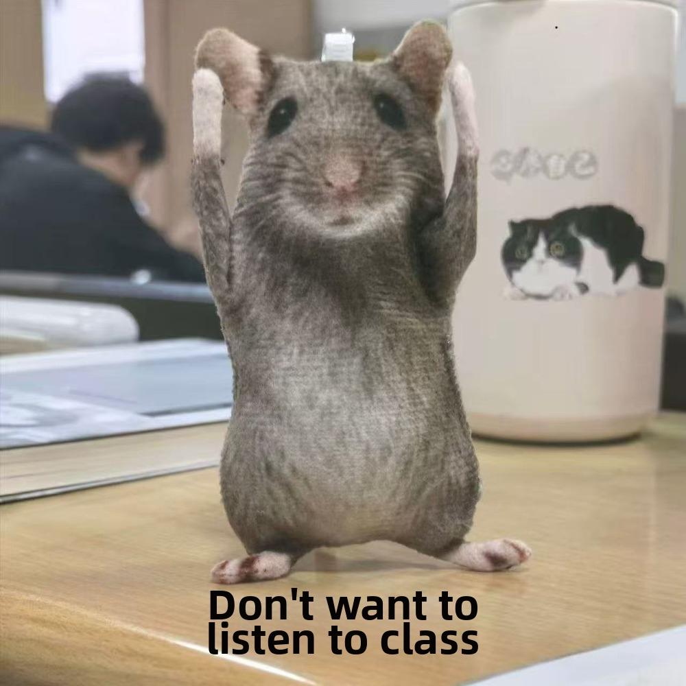 12/24cm Plush Mouse Doll Plush Cartoon Mouse Doll New Animal Figure Doll Bag Charm Doll