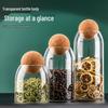 Xibi Transparent Glass Storage Jar for Coffee Beans and Grains