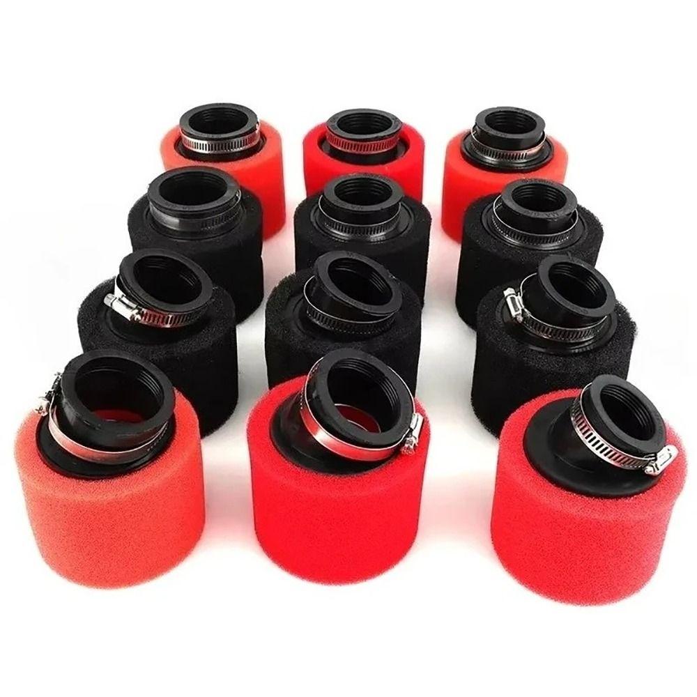 1Pcs Black Red Foam Air Filter 35/38/40/42/45/48mm Straight Elbow Dirt Pit Parts Universal Sponge Cleaner Air Filters 7