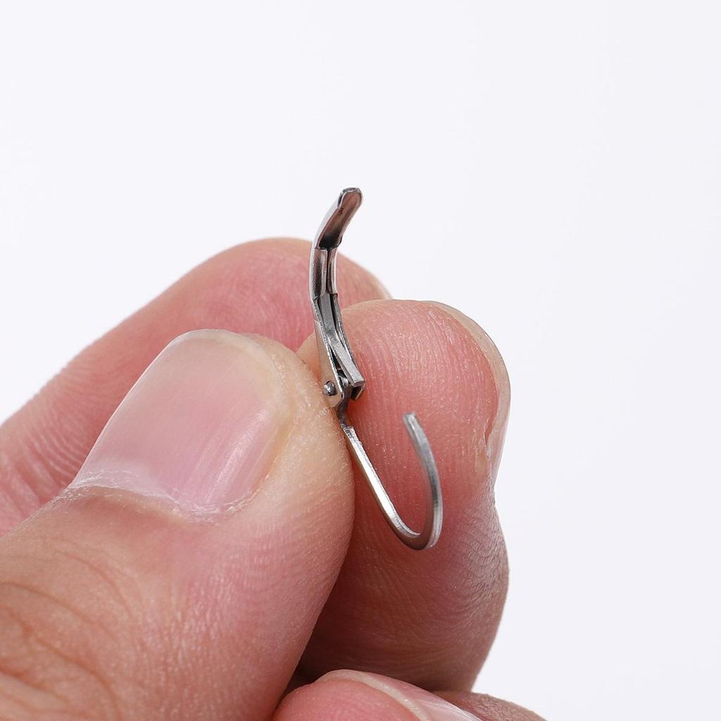 Nerezové ocelové náušnicové háčky a komponenty: Francouzské dráty ve tvaru D, klipy, manžety a šperky DIY doplňky