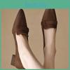 Retro Heels 2024 Women 2024 Cozy Med Heels Spring Autumn Office Lady Pumps Womens Shoes Dress Heels Women