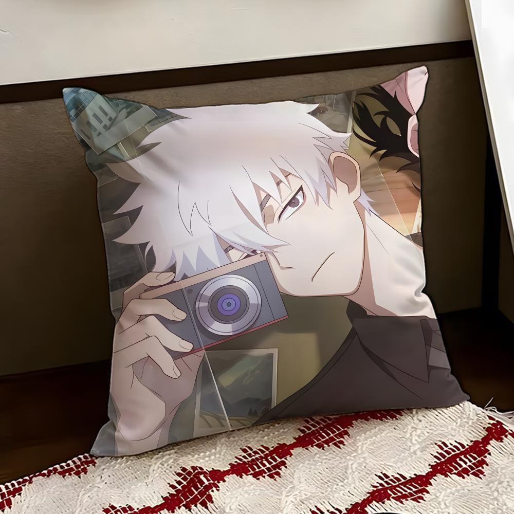 LINK CLICK anime Cushion Cover Reversible Soft Durable Pillow Cover Home  Car MultiScene Use for Daily Comfort