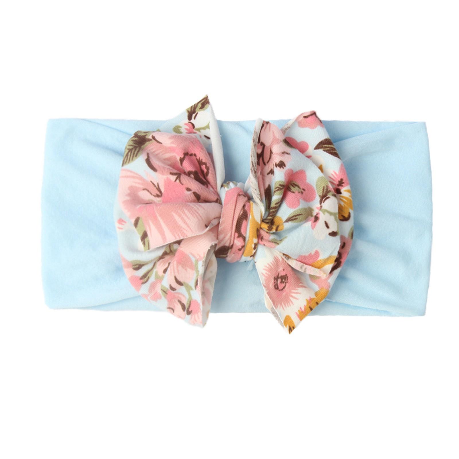 

(проектор)Модная шляпа для девочек и мальчиков, детская повязка на голову с милой двухслойной банданой с бантом и принтом тай-дай One Size