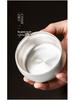 Gilt Ceramic Teacup - Mutton Fat Jade & Silver White Porcelain Kung Fu Tea Set