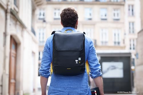 Moleskine Peanuts Metro Slim batoh, Černý, Vhodný pro 15palcový notebook, ETLEPEMTBPBK