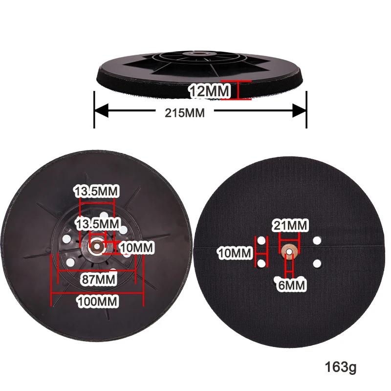 9Inch 8 Hole Soft Hard Drywall Sanding Pad 1Pcs Backing Plate Hook and Loop Replacement Pad for Polishing Orbital Drywall Sander