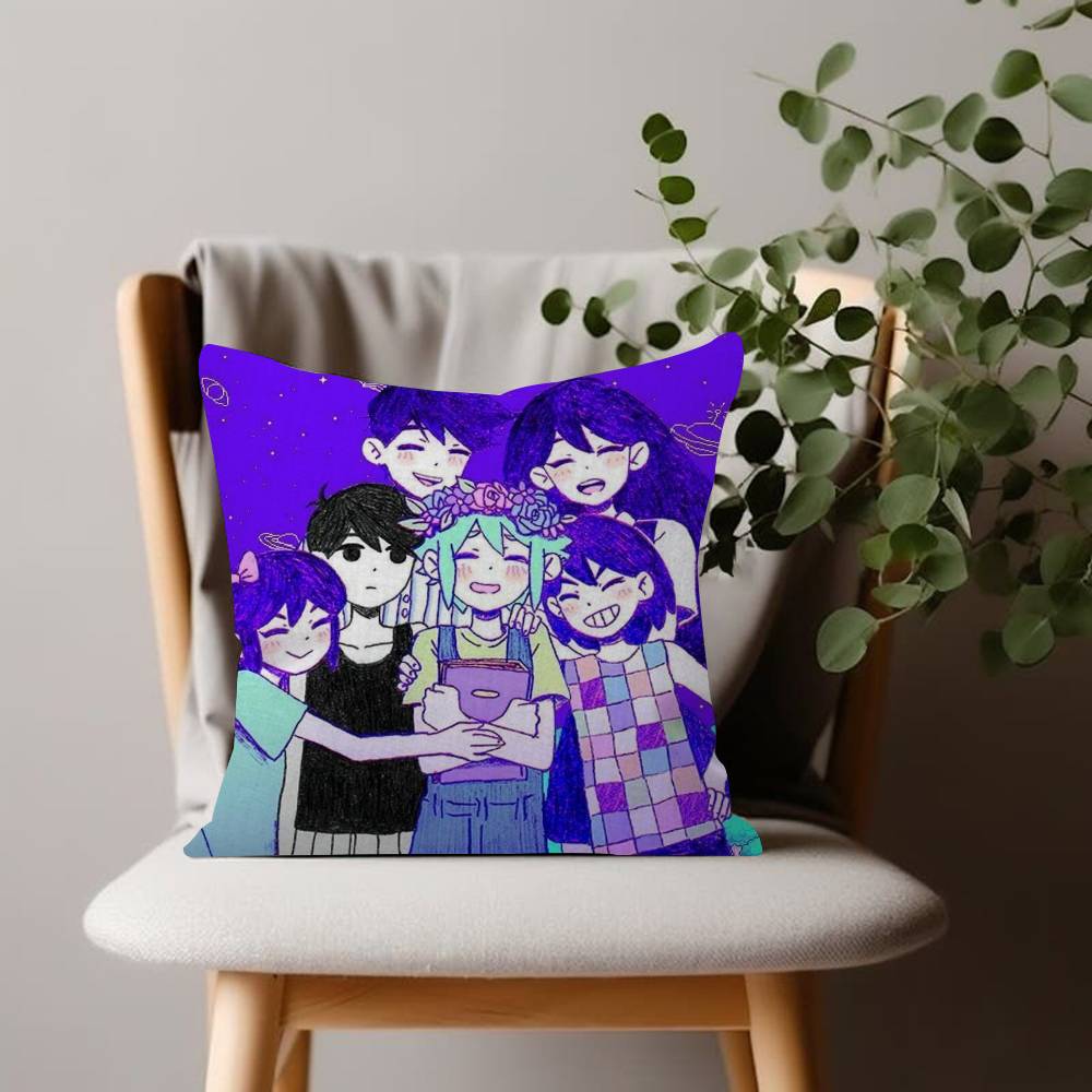 Games Cushion Cover Comfort Soft Pillowcase Sofa Omori Living Room Home Gift Office Decor Protective Covers