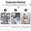 Frameless Pearl Painting Kit Cute Owl Aesthetic Wall Art DIY Sparkling Bead Canvas Room Decor Creative Craft for Winter Scene