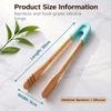 Bamboo Salad Serving Tong Multi Color Option Grill Tongs New Food Tongs  Barbecue Cooking