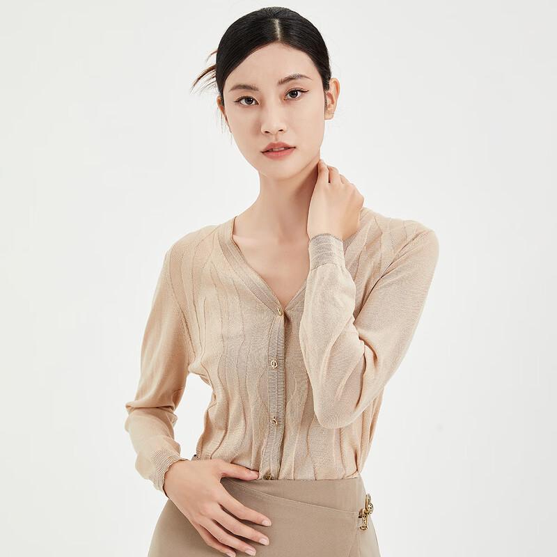 

Женский трикотажный свитер Iveni с V-образным вырезом и длинными рукавами L