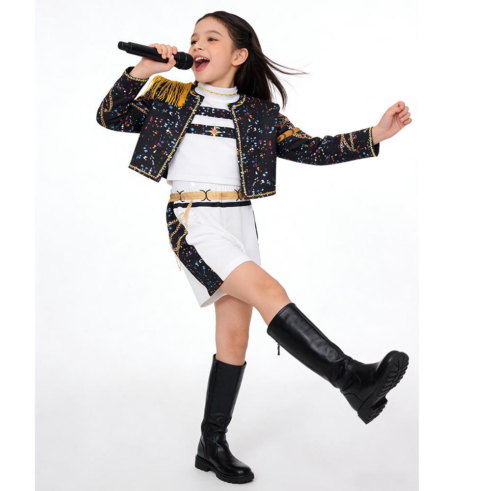 KPop Film Dämonenjäger Gleicher Stil Mädchenkleidung Kinder Halloween Cosplay Party Zoey Rumi Mira Kostüm Neu