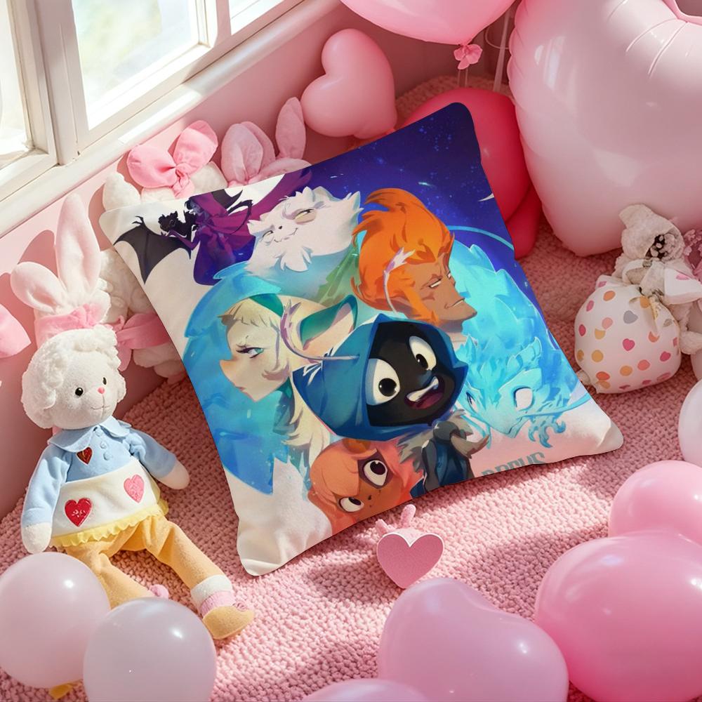 D-Dofus Game Cushion Cover Pattern Printed Pillowcase for Living Room Sofa Cushion Cover & Bedroom Decor