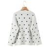 2026 Autumn European & American Polka Dot Women's Fashion Pullover Sweater