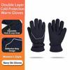 Magic Tape Closure Men Women Winter Gloves Reflective Fleece Gloves  Motorcycle Riding