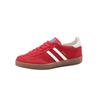 Pantofi sport casual noi, rotunzi, cu șireturi, din piele, cu dungi, roșii, pentru femei, cu talpă plată
