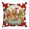 Christmas Atmosphere Illustration Digital Printing Set Home Decoration Sofa Cushion Gingerbread Man Fairy Tale Warmth