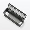 Muji Steel Tap Storage Flap Dark 32cm Wide X 10cm Deep X 14cm High Box, Type, Gray,