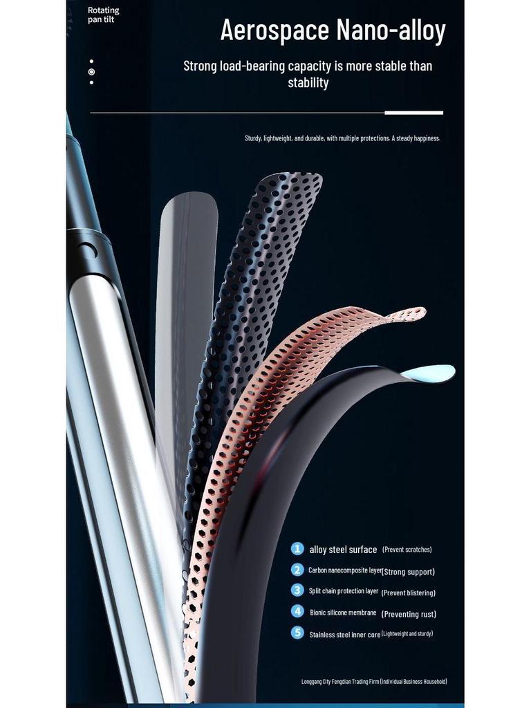 1,8 m 360° Handheld Selfie-Stick Stativ für Telefon - Universelles Live-Streaming & Bodenaufnahme-Stativ