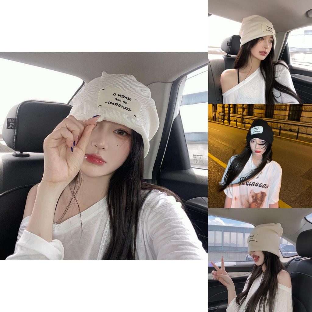 Lightweight Fashion Winter Hat For Women Japanese Knit Warm Acrylic Beanie