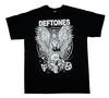 Deftones Weißes Logo T-Shirts für Herren Atmungsaktiv Gothic Japanische Mode Baumwolle Rundhals Kurzarm Weiches Übergroßes T-Shirt