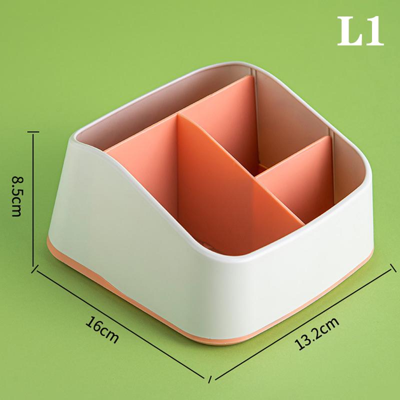 Remote Control Holder 4 Slot Desktop Storage Box Trapezoidal Basket Stationery Organizer Case Home Hotel Decor