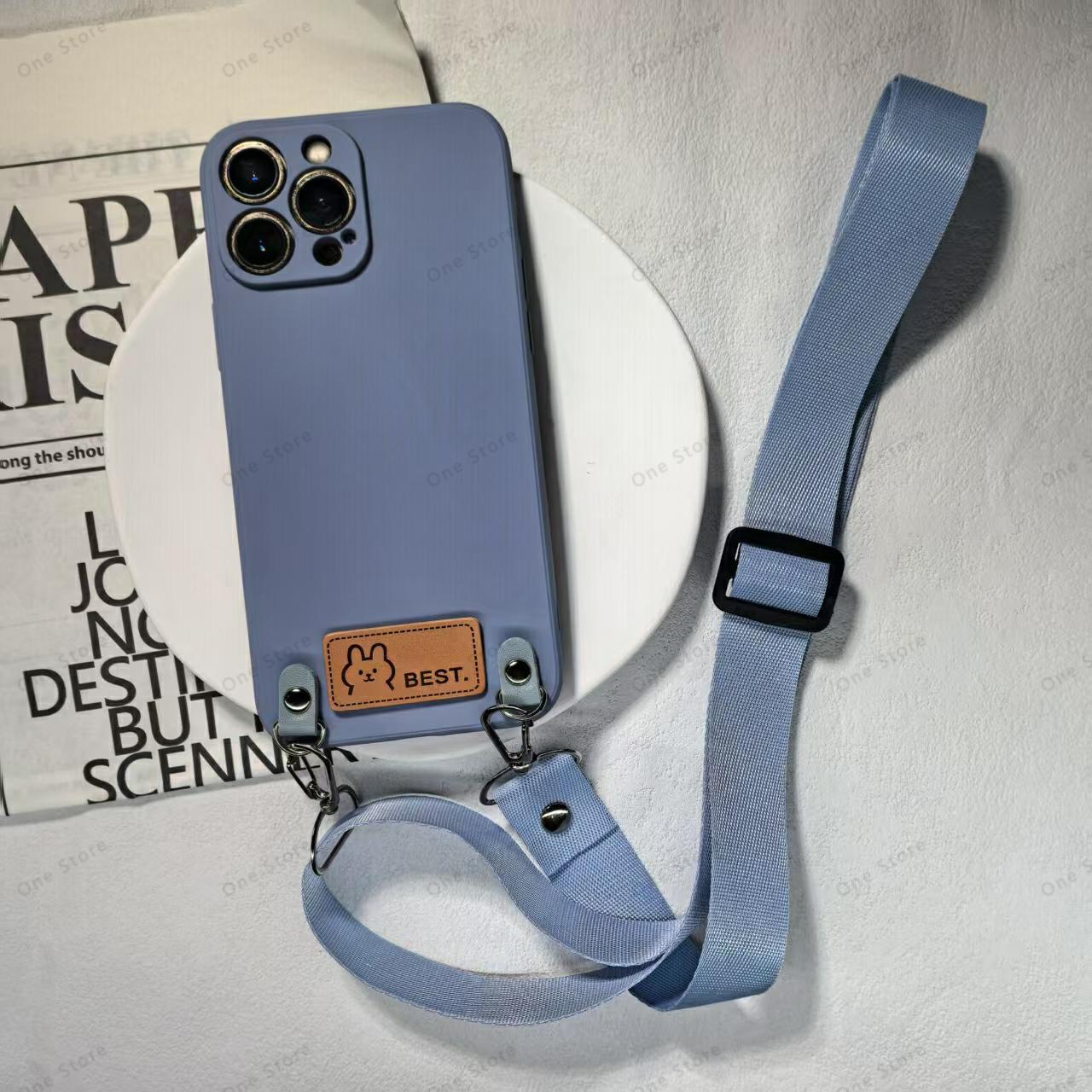 

Necklace Crossbody Lanyard Liquid Silicone Phone Case For Xiaomi Redmi Note 11 10 Pro 5G Note 10 11s 4g With Strap Cord Cover Redmi Note 10 4G&Case & Strap