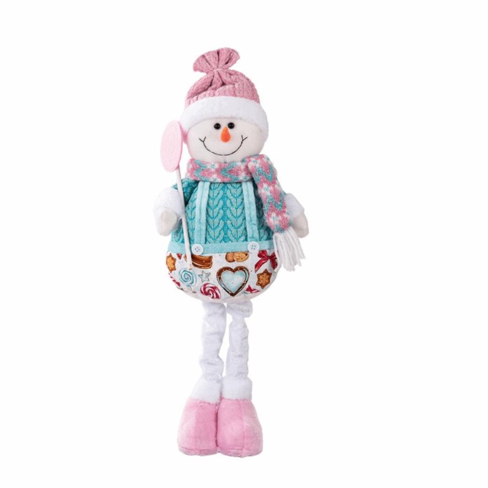 Creative Santa Claus Retractable Doll Pink Retractable Legs Doll Decoration  Party Favors