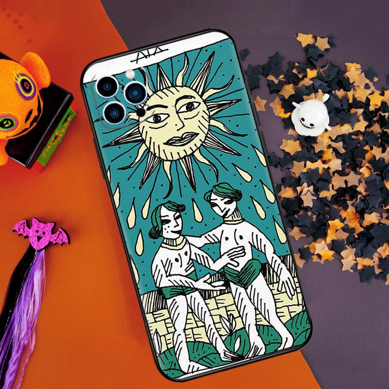 

The SUN Tarot card Bumper Case For iPhone 16 15 14 Pro Max 11 12 13 Pro Max Mini XR 16e 16 15 Plus Phone Cover iPhone 16 Plus